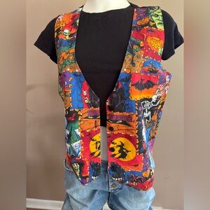 90s vintage Halloween Graphic Vest